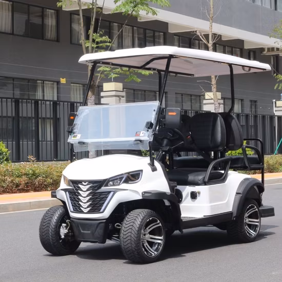 メーカー無料カスタムカラー OEM 電動スポーツゴルフバギーカート卸売バッテリー 4 輪 2 乗用電動小型車ミニカー 1 人豪華シート付き